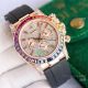 Swiss 7750 Rolex Rainbow Daytona Rose Gold Diamond Dial Rubber Strap Watch 40mm (7)_th.jpg